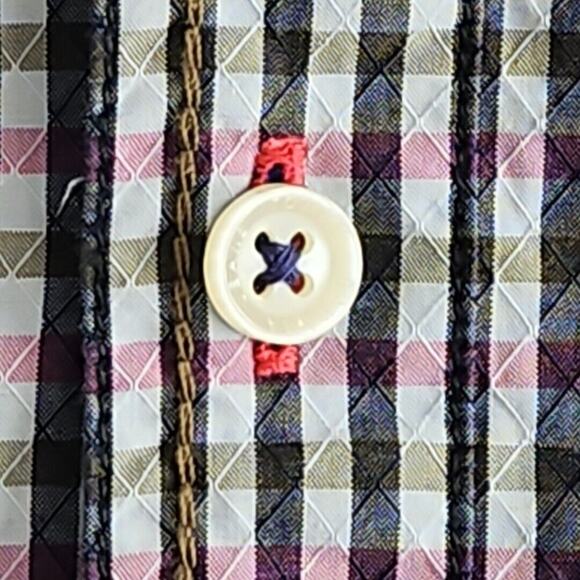 Tommy Bahama Island Modern Fit Shirt Men's XL Long Sleeve Checkered Button Up - Picture 2 of 16